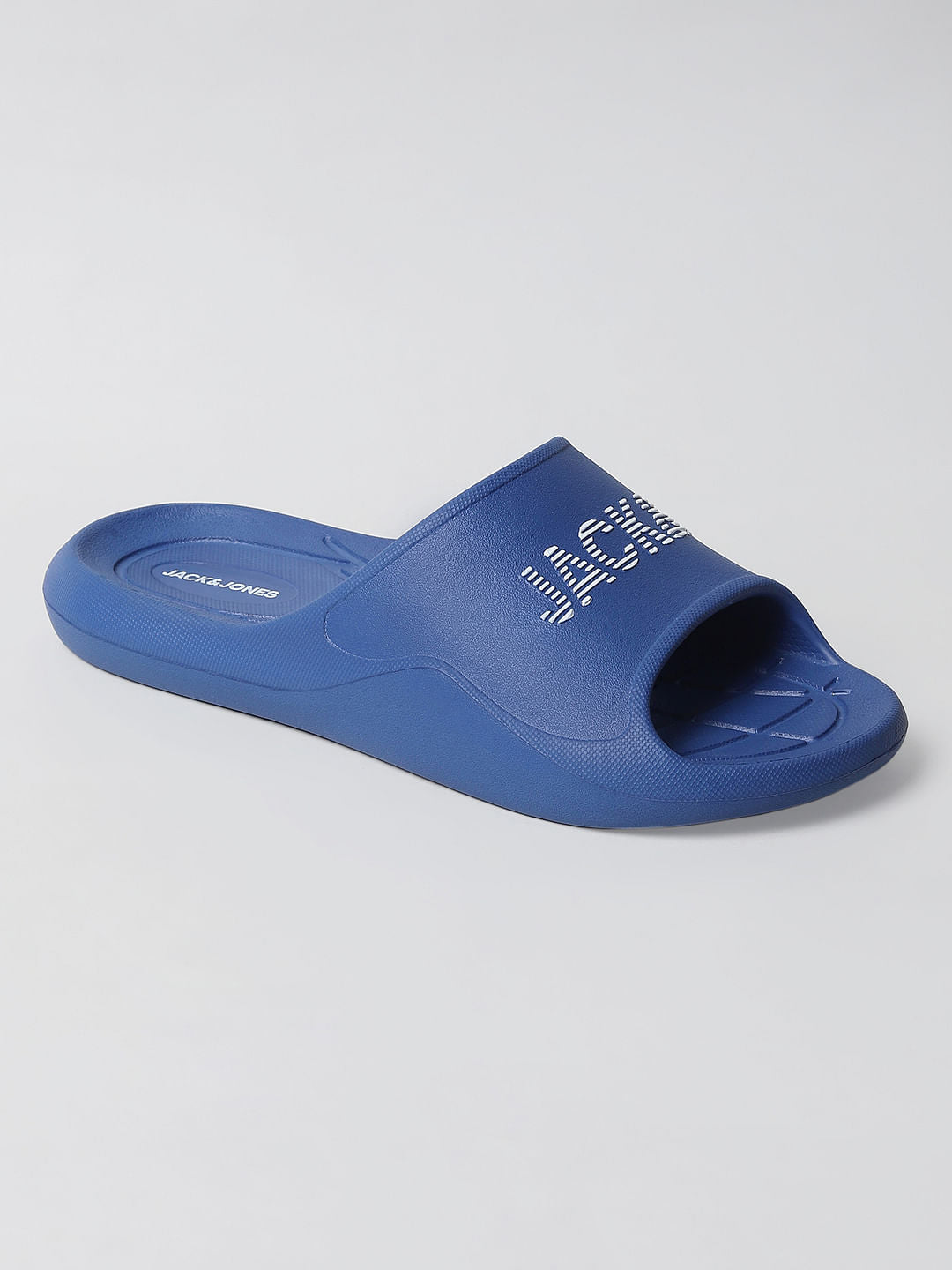 Blue Logo Print Sliders
