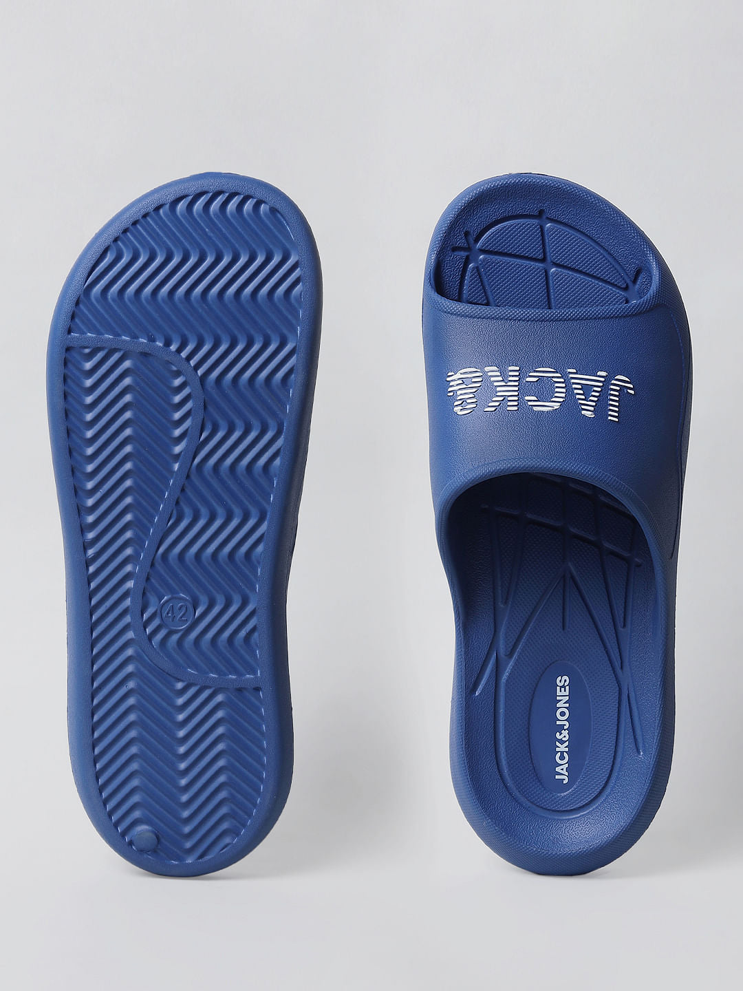 Blue Logo Print Sliders