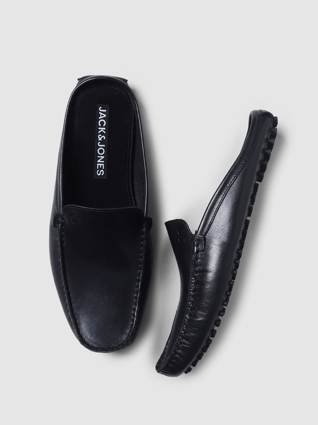 Black Leather Loafers
