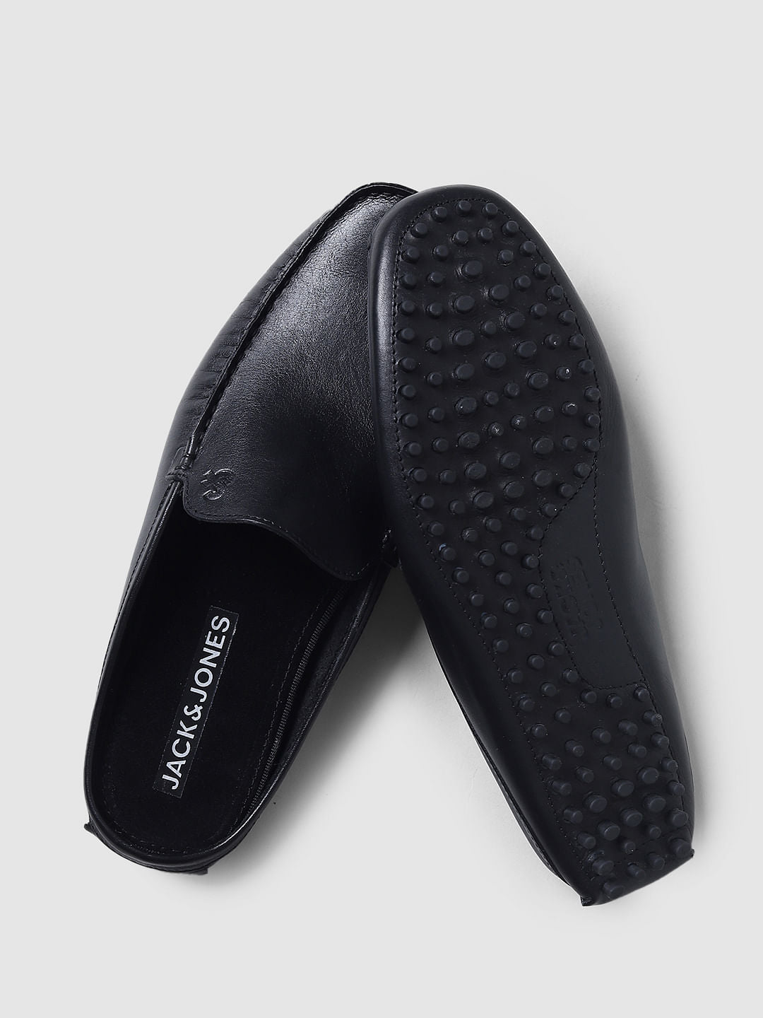Black Leather Loafers