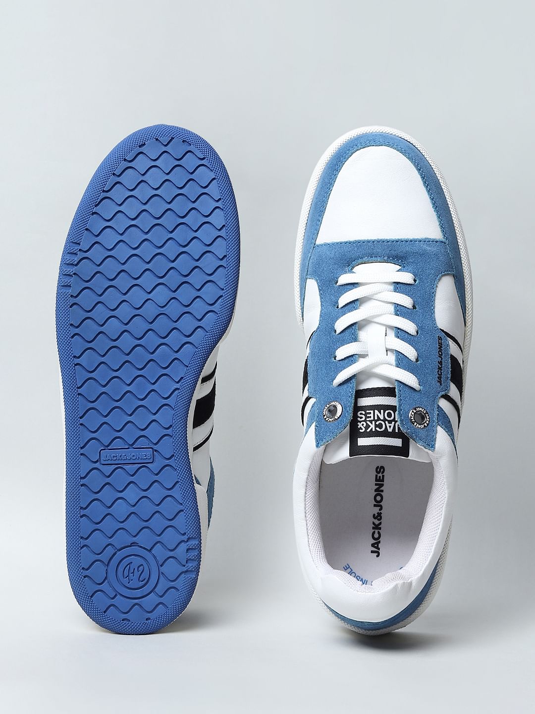 Blue Colourblocked Sneakers