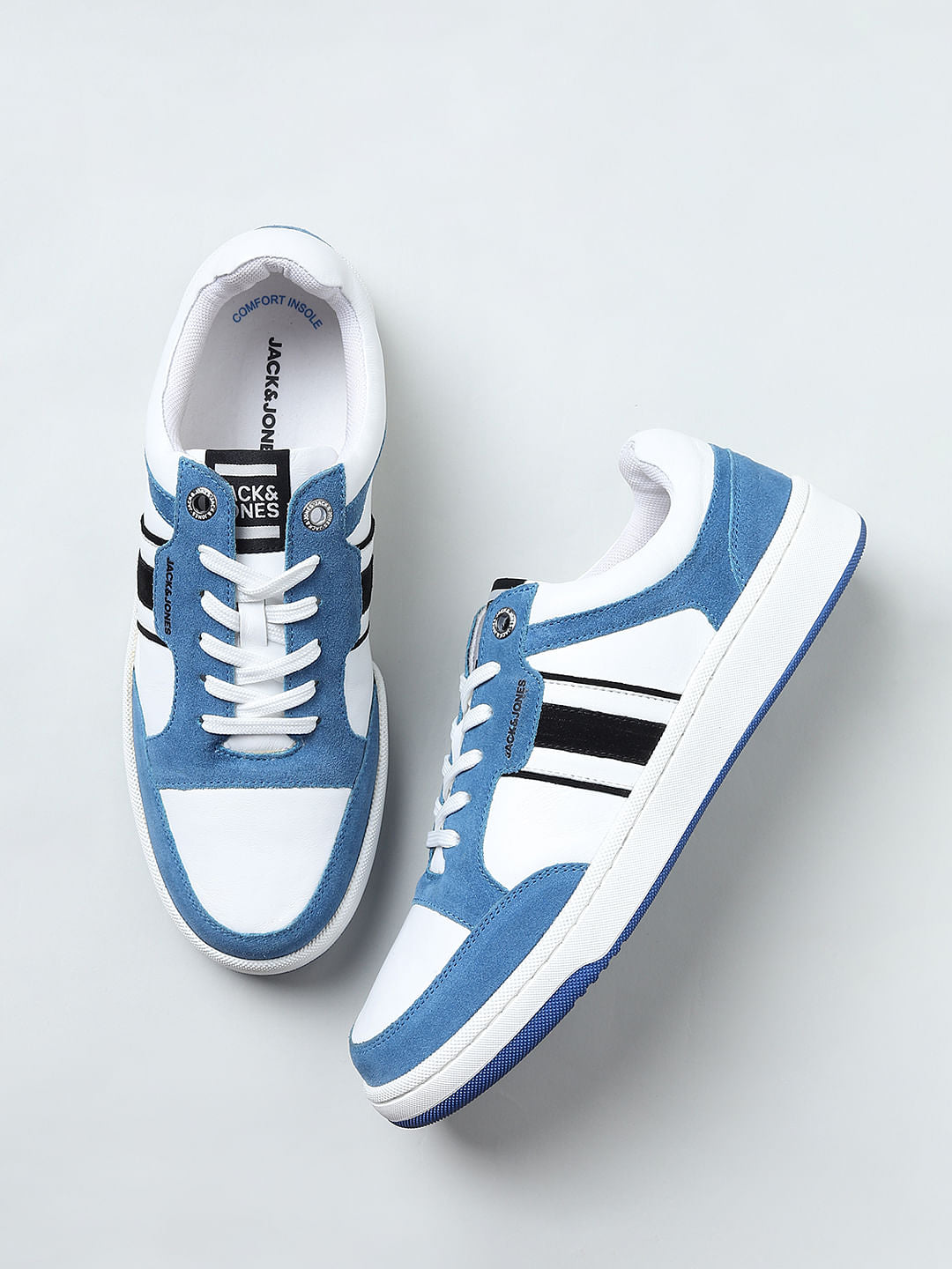 Blue Colourblocked Sneakers