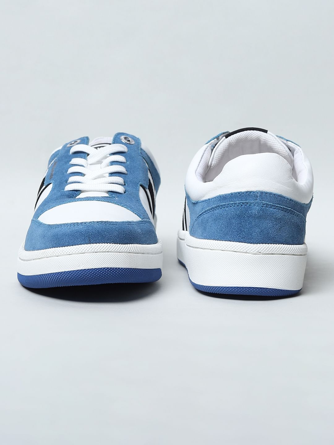 Blue Colourblocked Sneakers