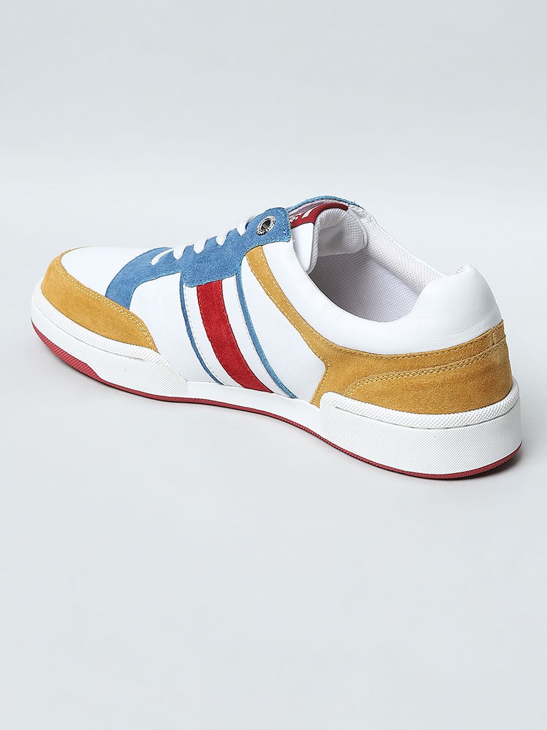 Yellow Colourblocked Sneakers