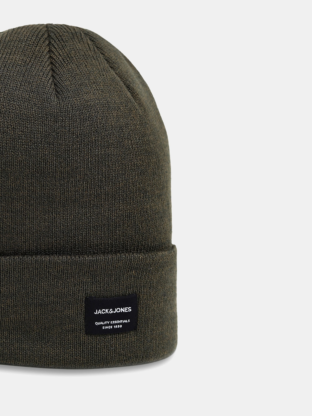 Green Logo Patch Beanie
