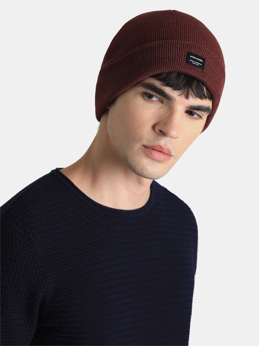 Red Logo Patch Beanie