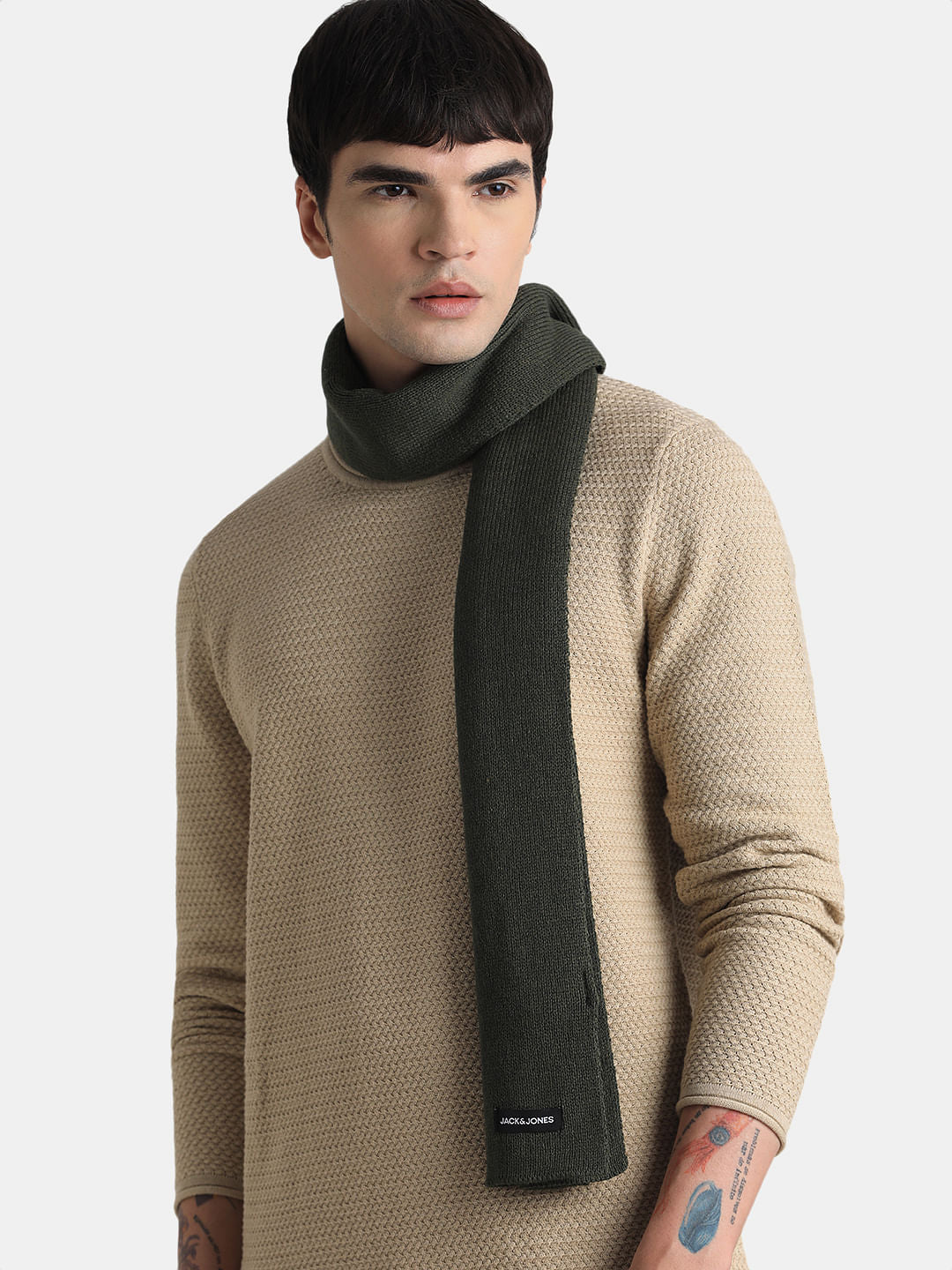 Green Knitted Scarf