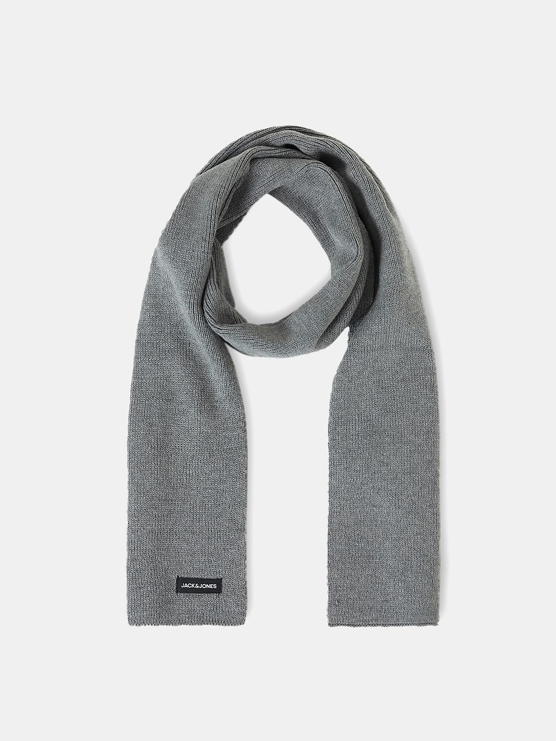 Grey Knitted Scarf