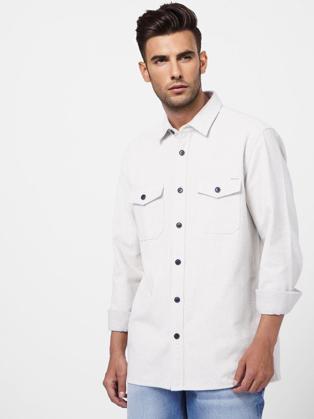 Grey Full Sleeves Shirt