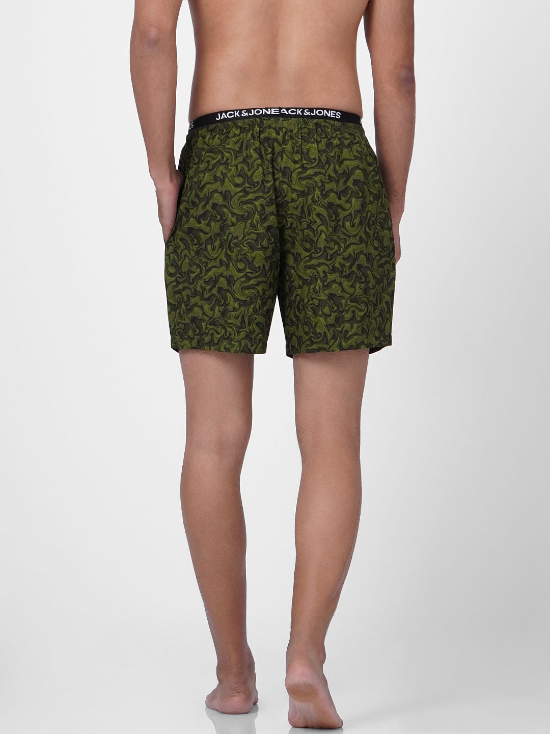 Green Printed Boxers