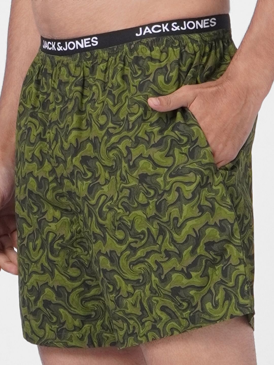 Green Printed Boxers