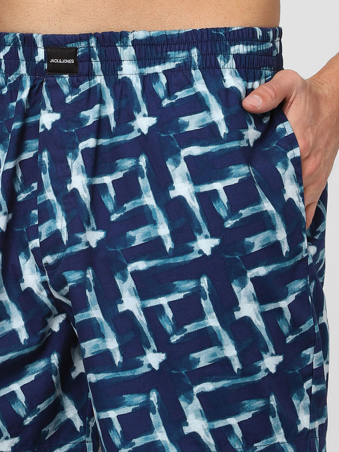 Blue Printed Boxers