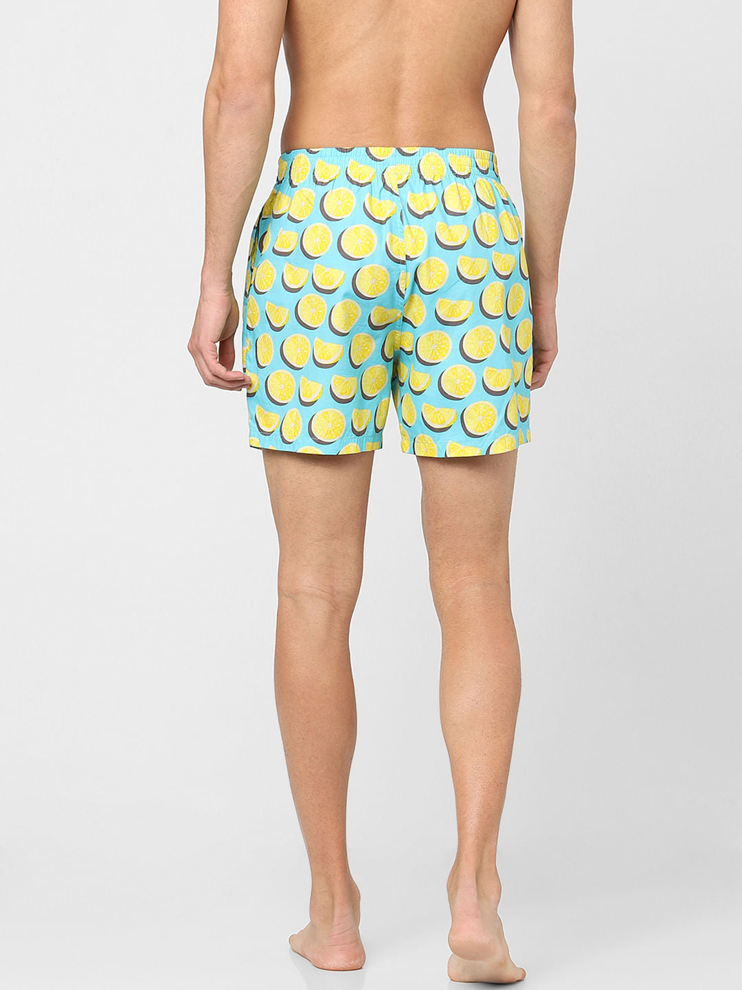 Blue Lemon Graphic Printed Boxers