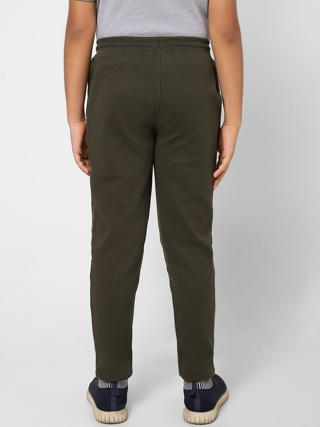 Boys Olive Green Sweatpants
