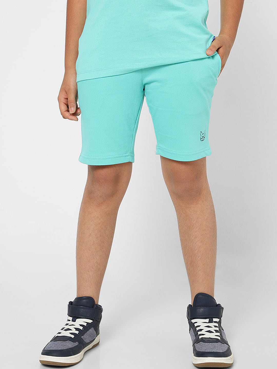 BOYS Blue Low Rise Sweatshorts