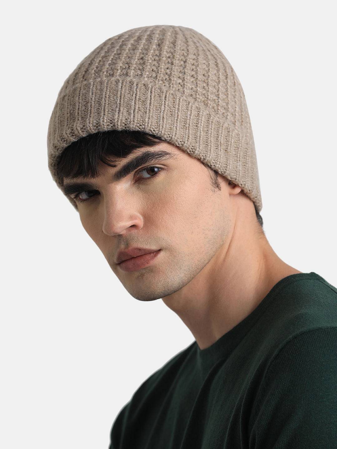 Beige Beanie