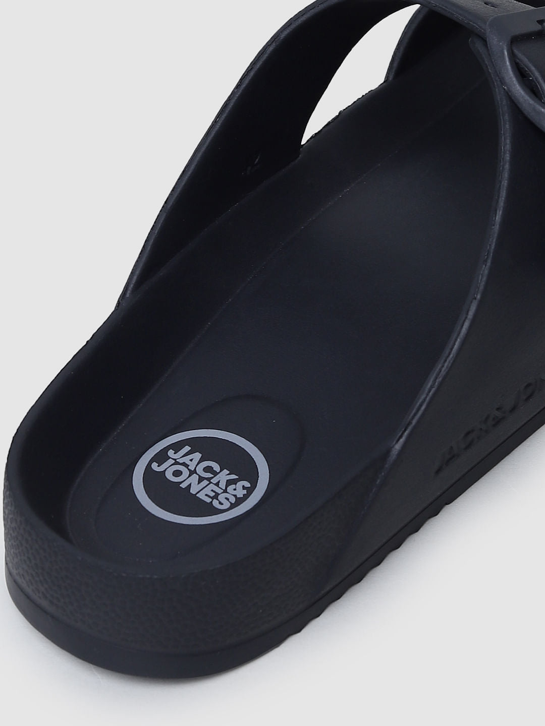 Black Moulded Sandals