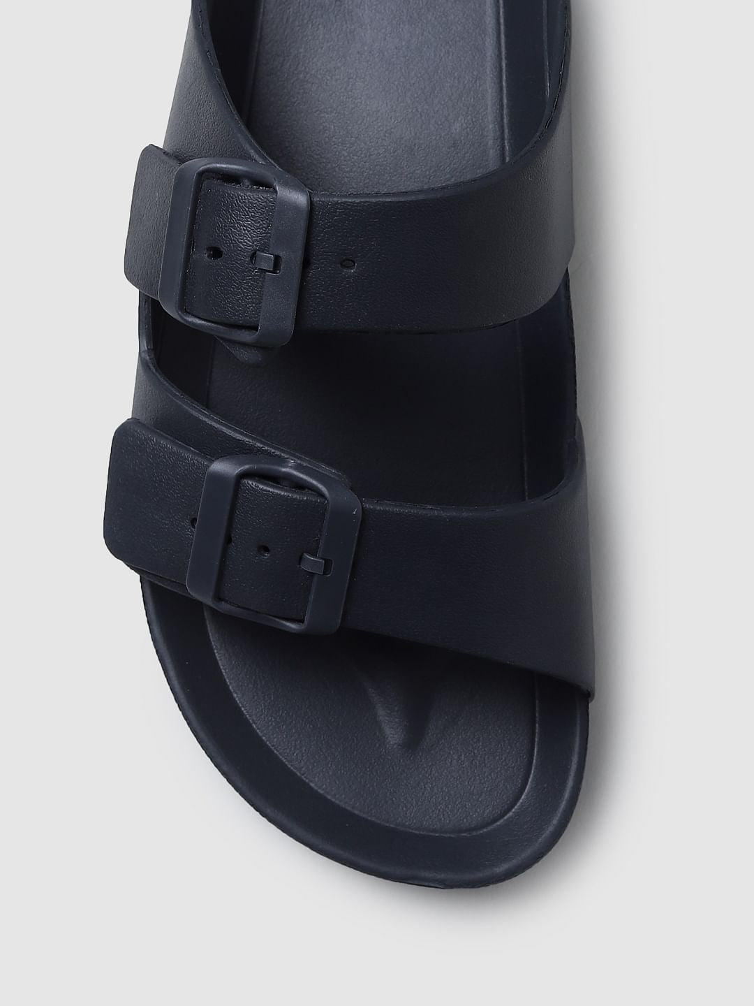 Black Moulded Sandals