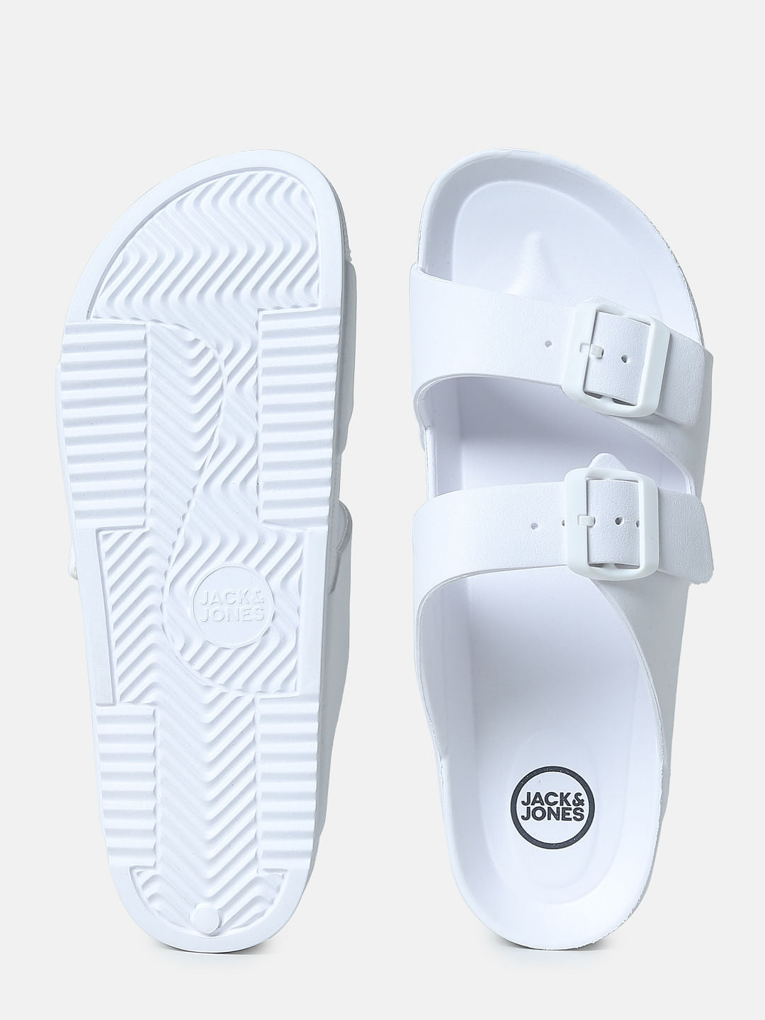 White Moulded Sandals