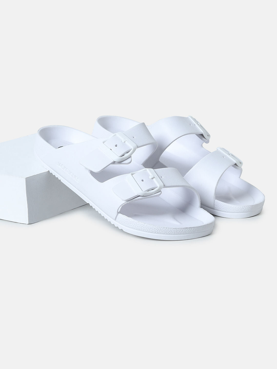 White Moulded Sandals