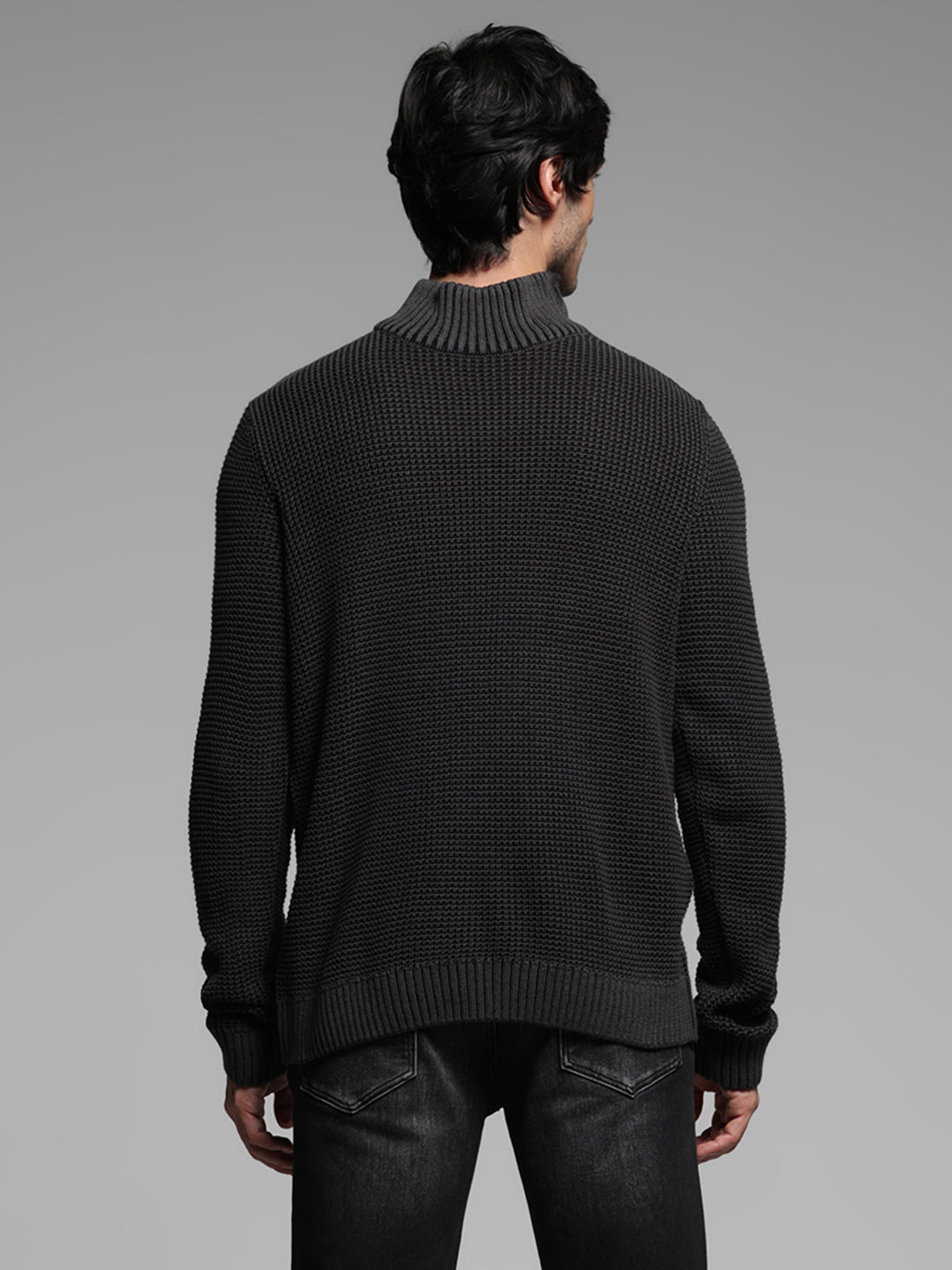 Black High Neck Sweater