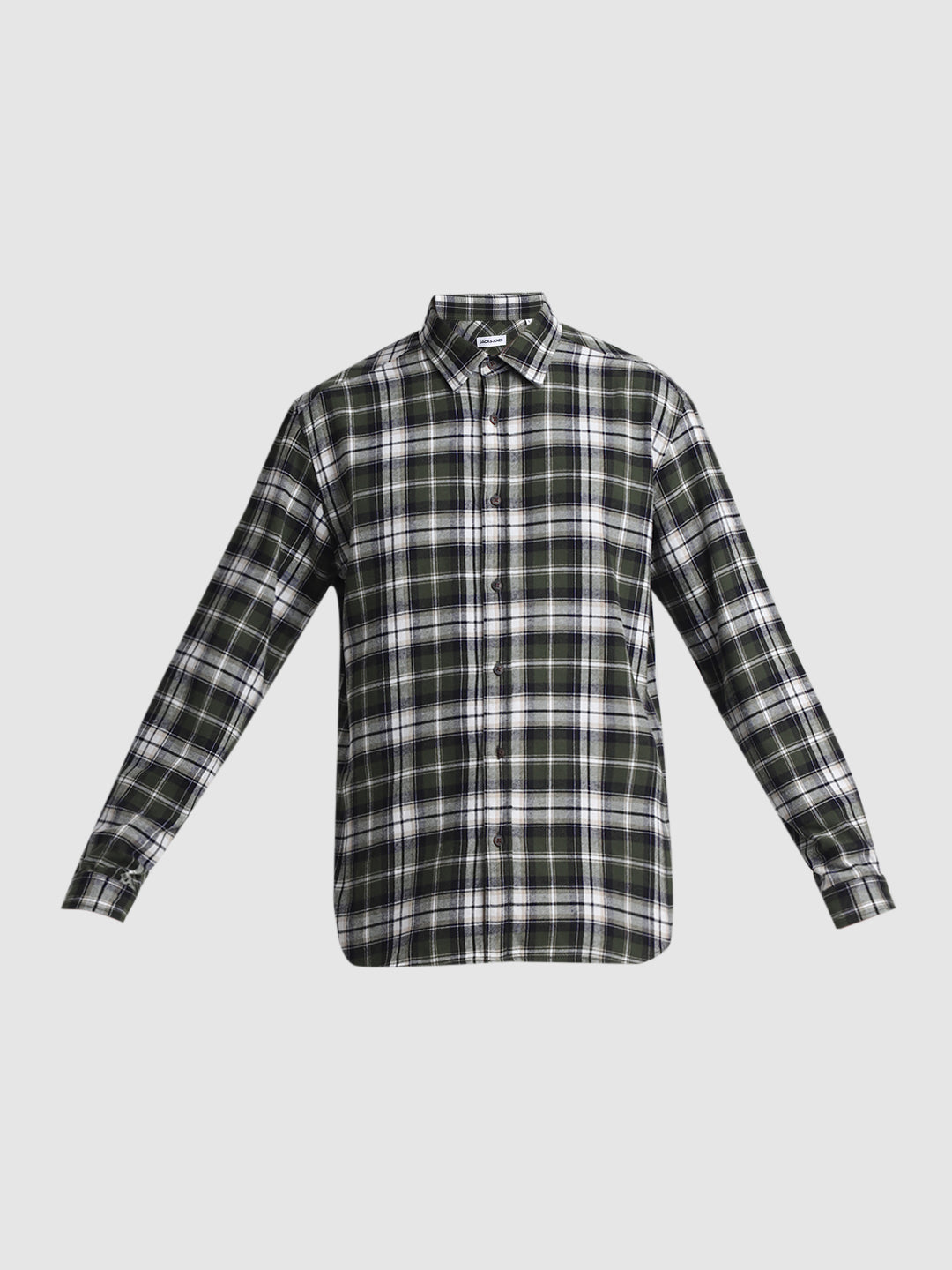 Dark Green Flannel Check Shirt