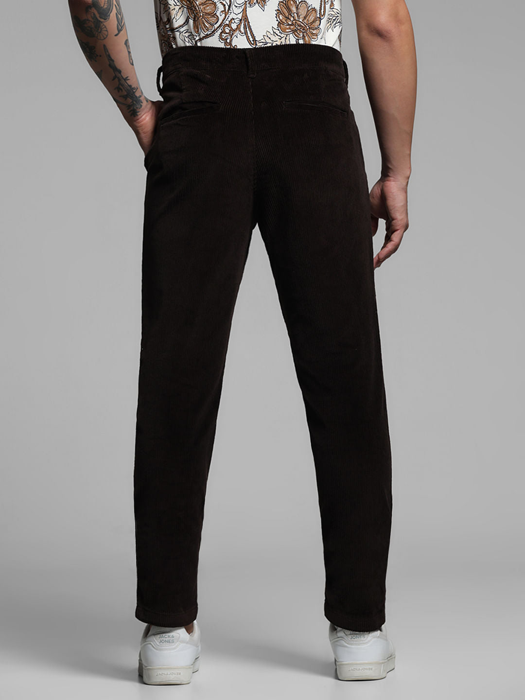 DARK BROWN CORDUROY CHINOS