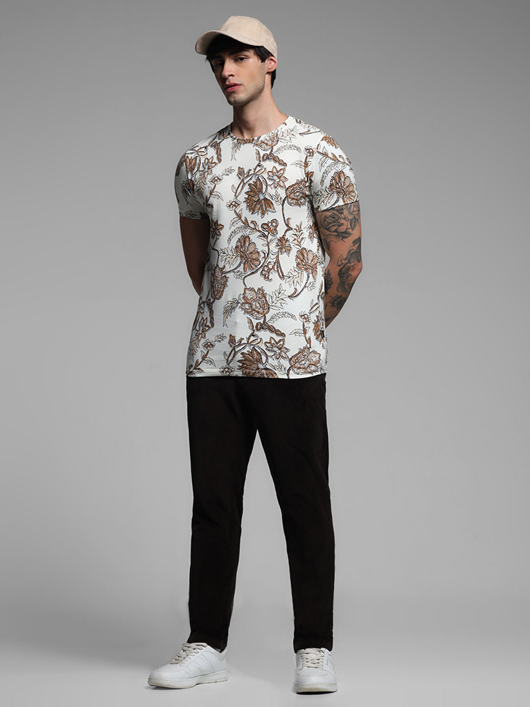 DARK BROWN CORDUROY CHINOS