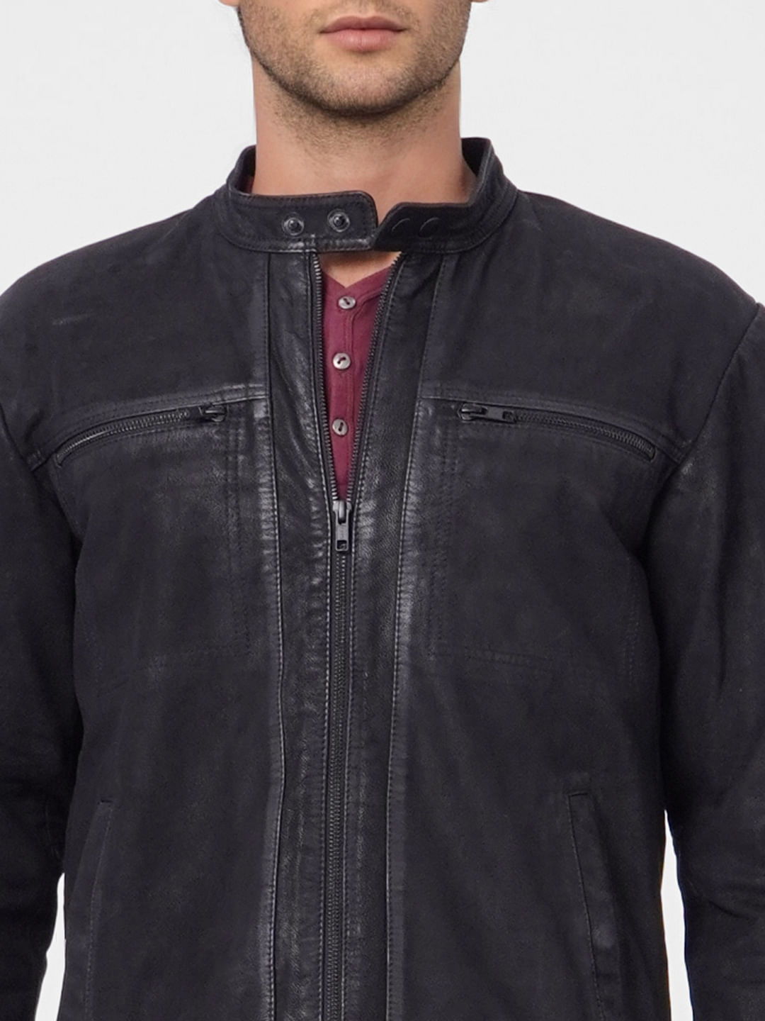 Black Suede Leather Jacket