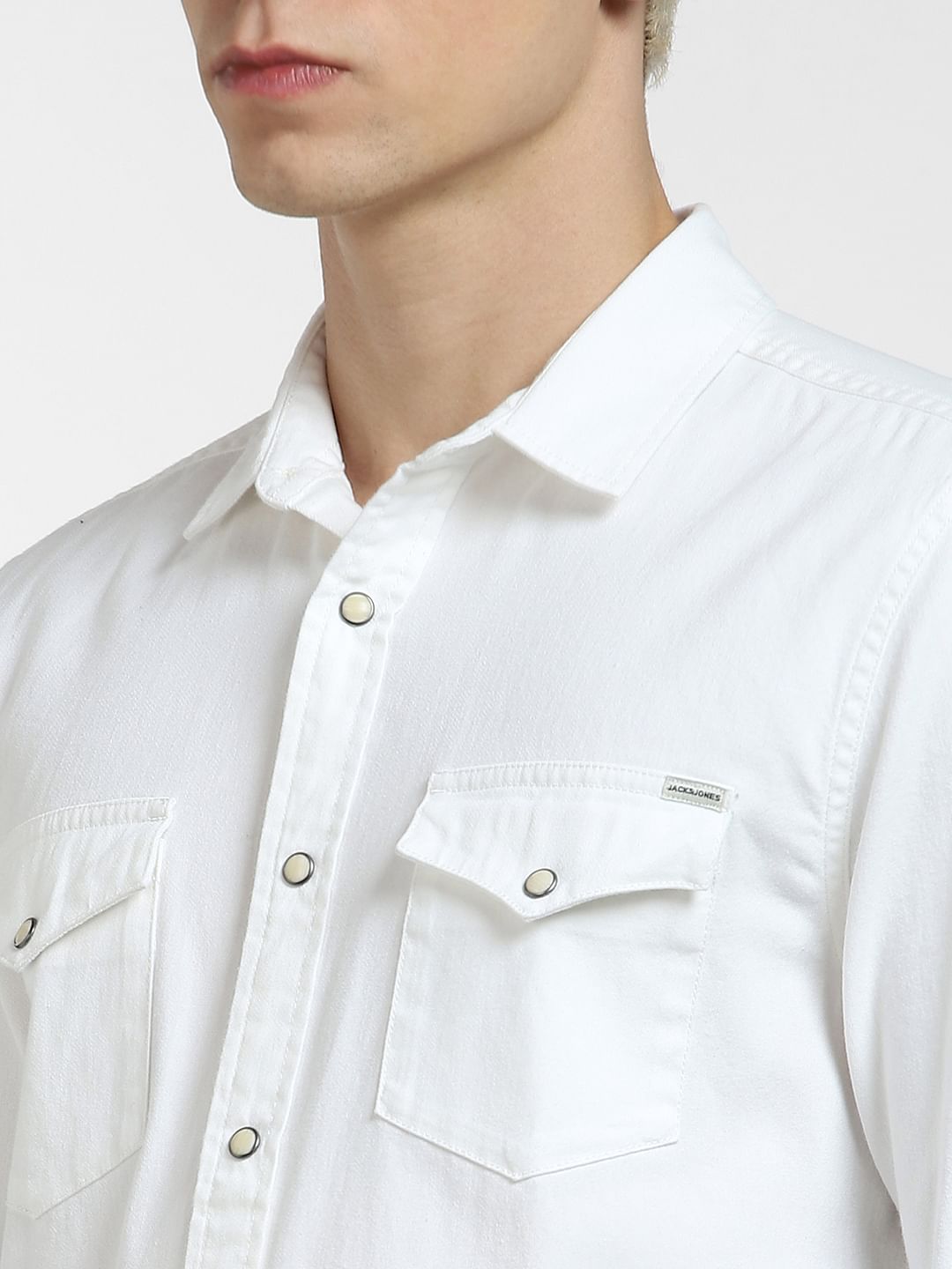 Off-White Denim Full Sleeves Shirt