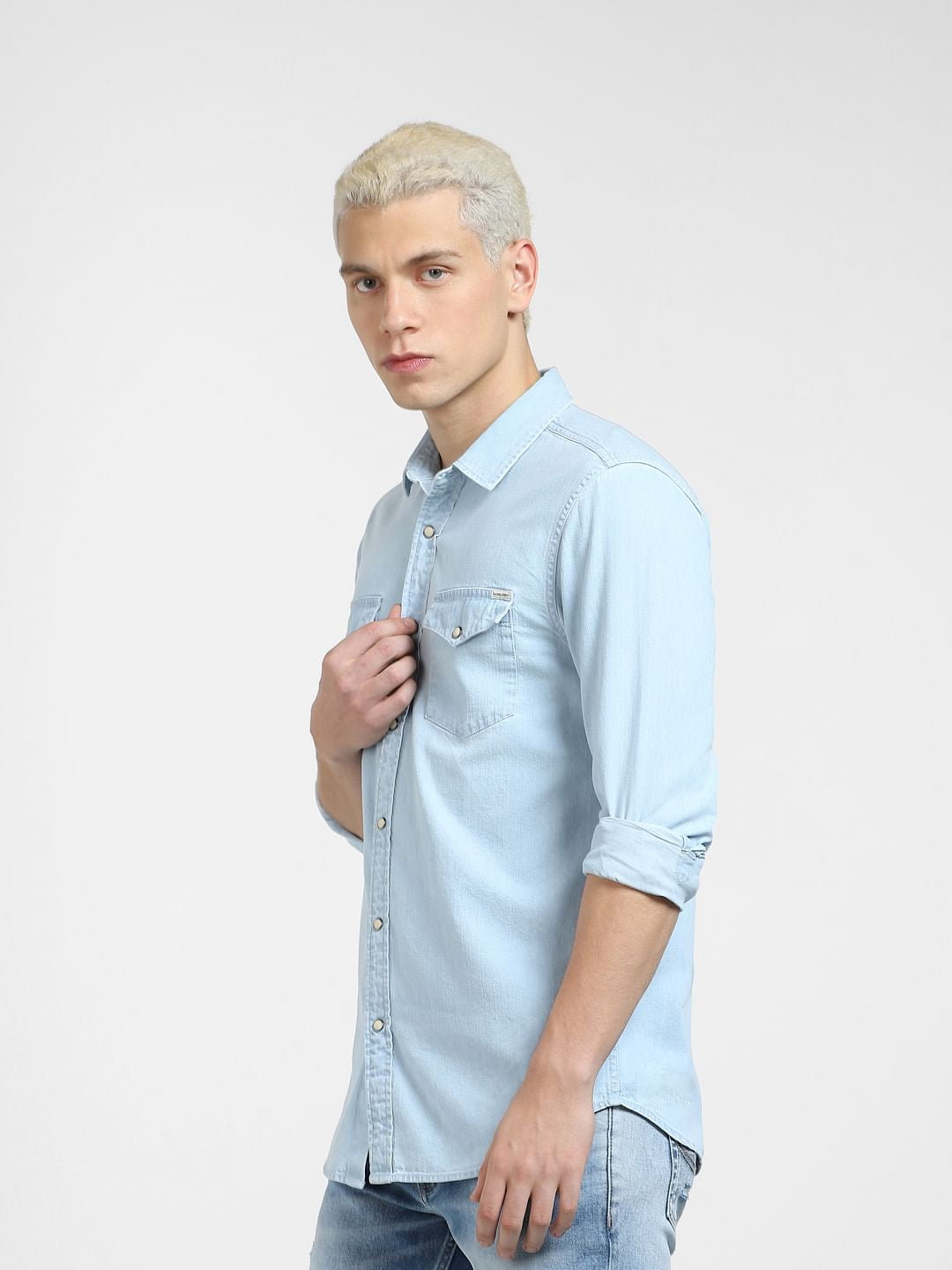 Blue Denim Full Sleeves Shirt