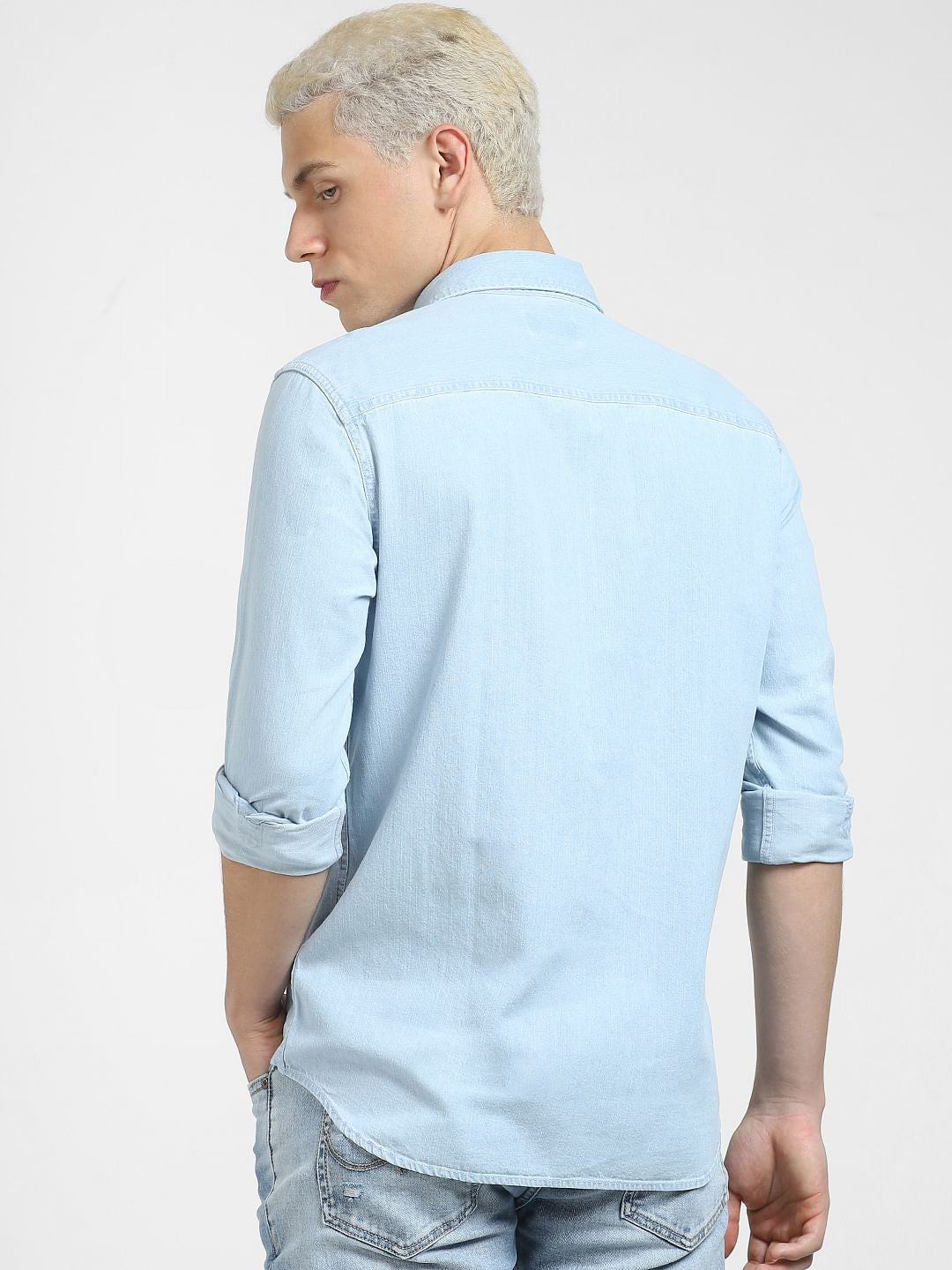 Blue Denim Full Sleeves Shirt