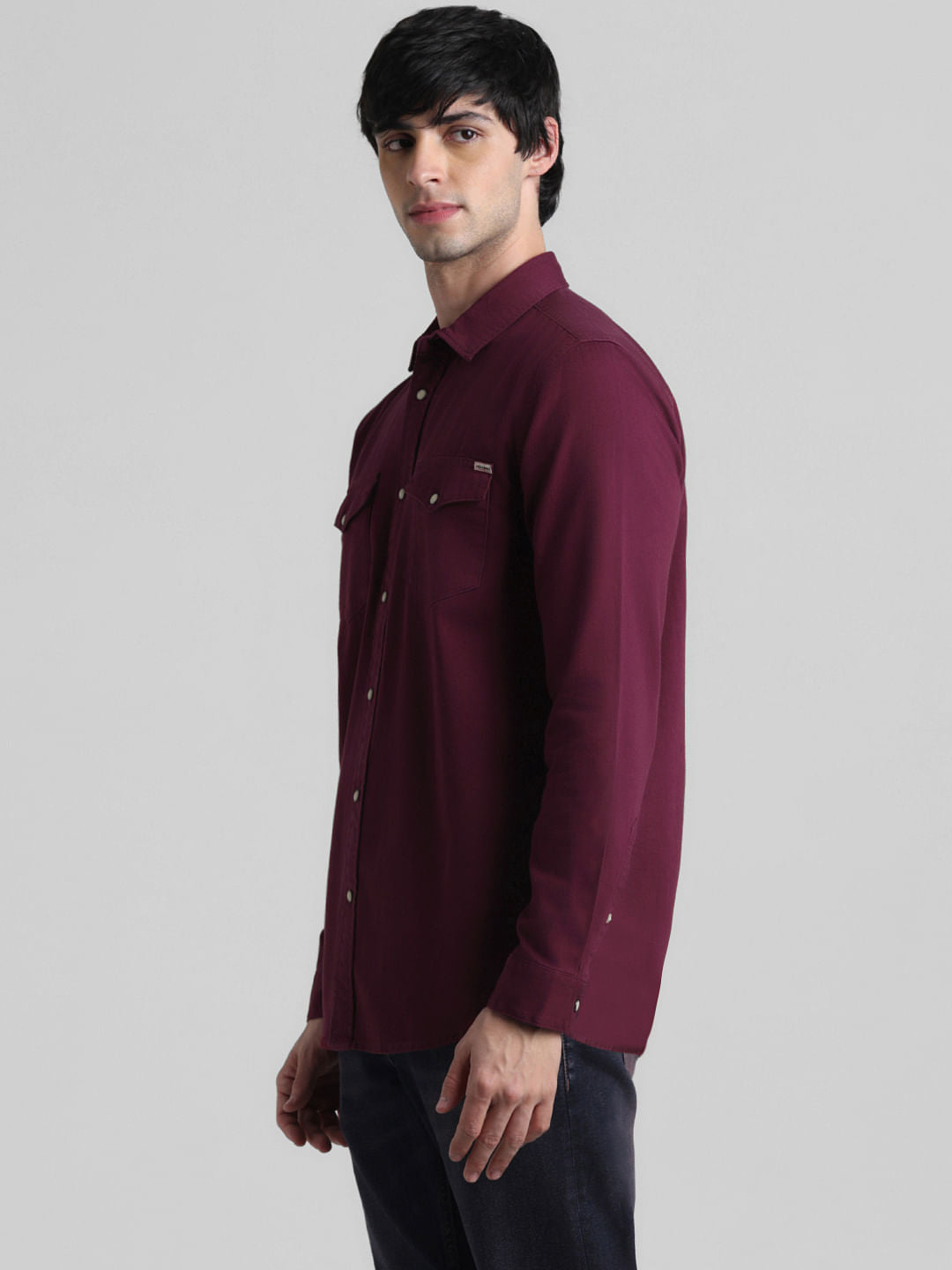Maroon Full Sleeves Shirt
