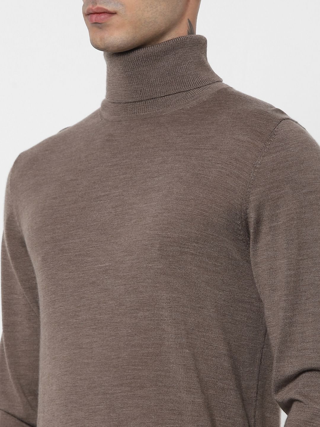 Grey Turtleneck Pullover