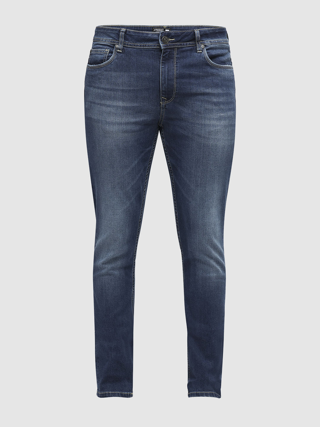 PRODUKT by JACK&JONES Dark Blue Mid Rise Slim Jeans