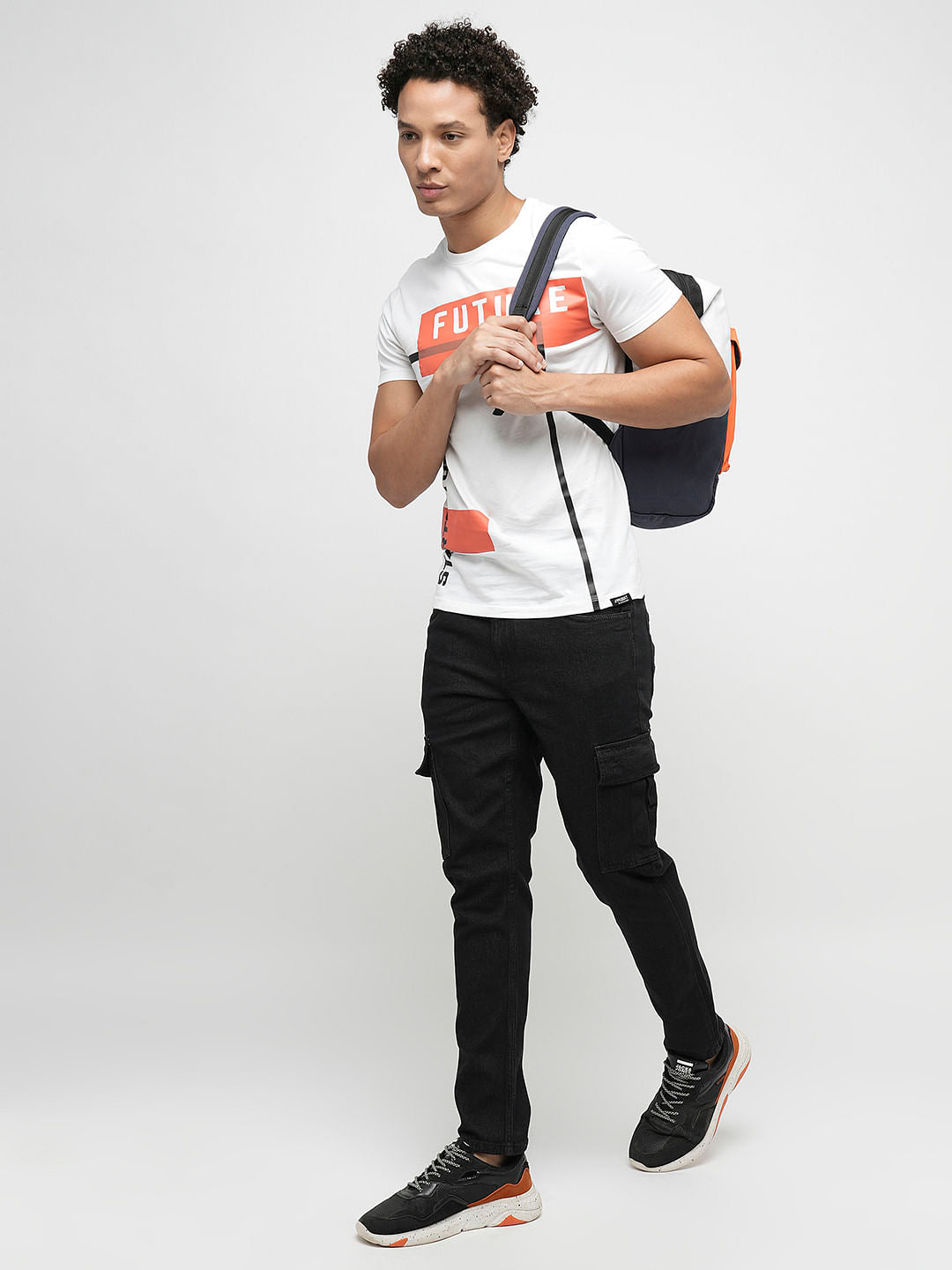 PRODUKT by JACK&JONES Black Pocket Detail Slim Fit Jeans