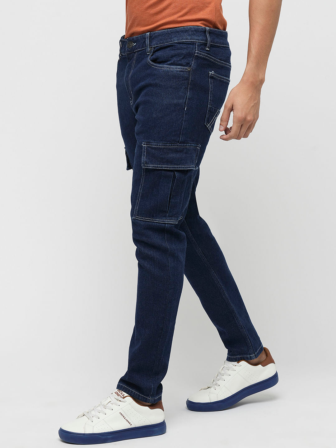 PRODUKT by JACK&JONES Dark Blue Pocket Detail Slim Jeans
