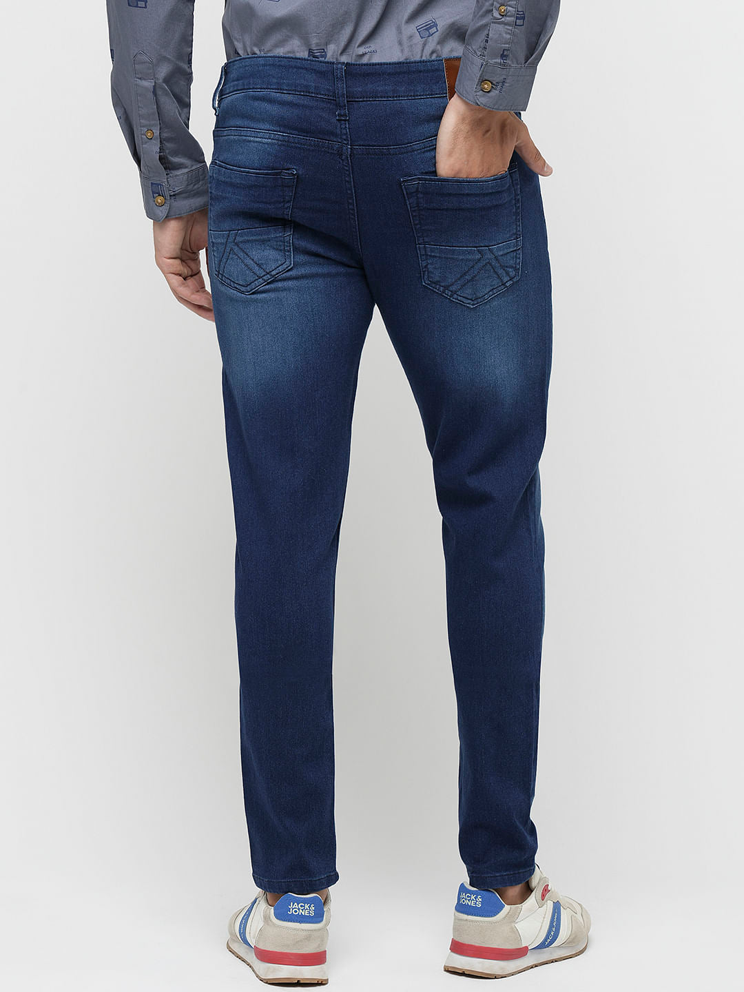 PRODUKT by JACK&JONES Dark Blue Mid Rise Slim Jeans