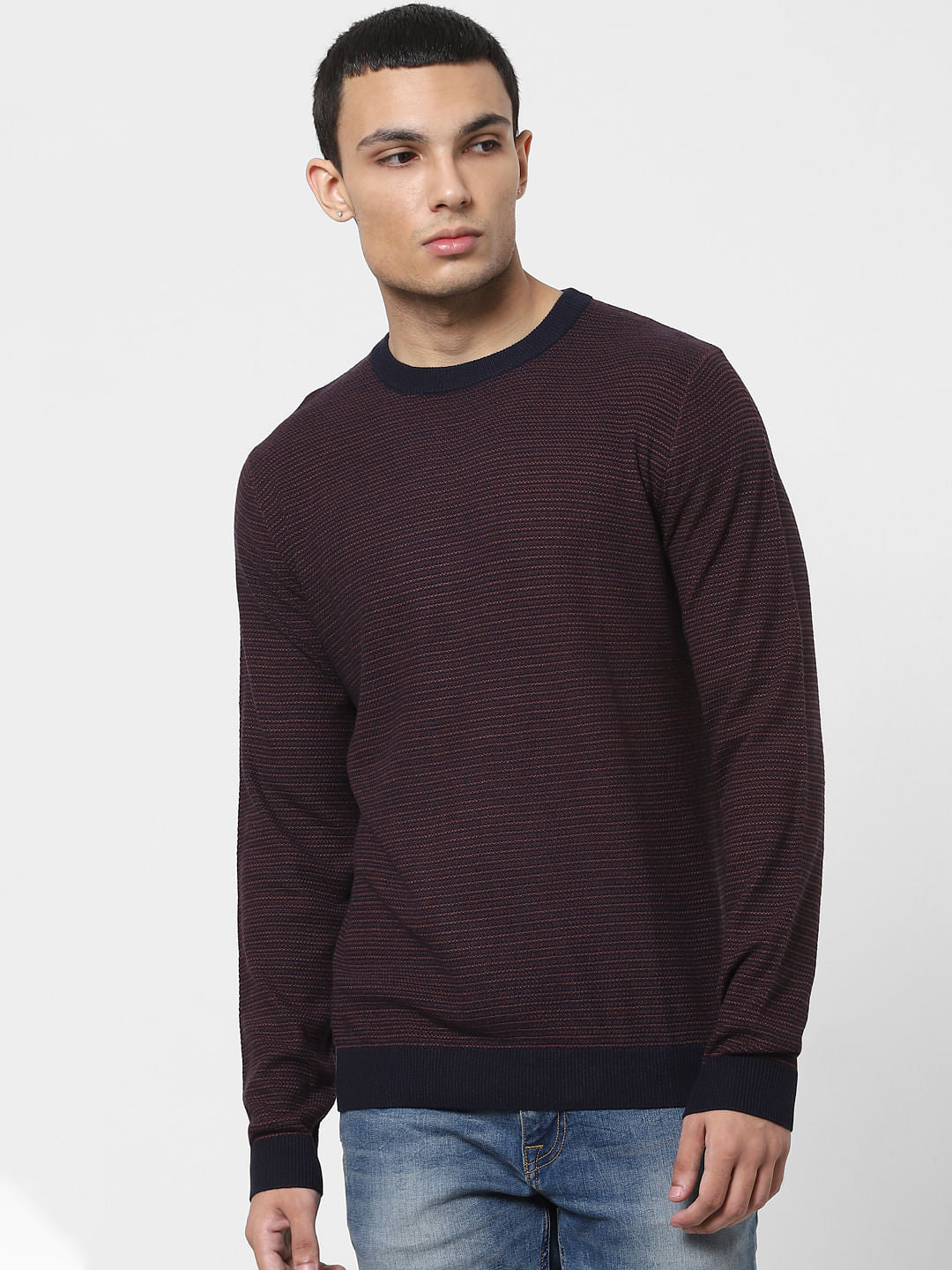 Blue Knit Pullover