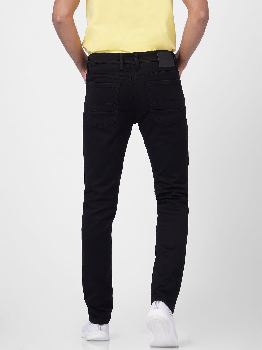 Black Low Rise Glenn Slim Jeans