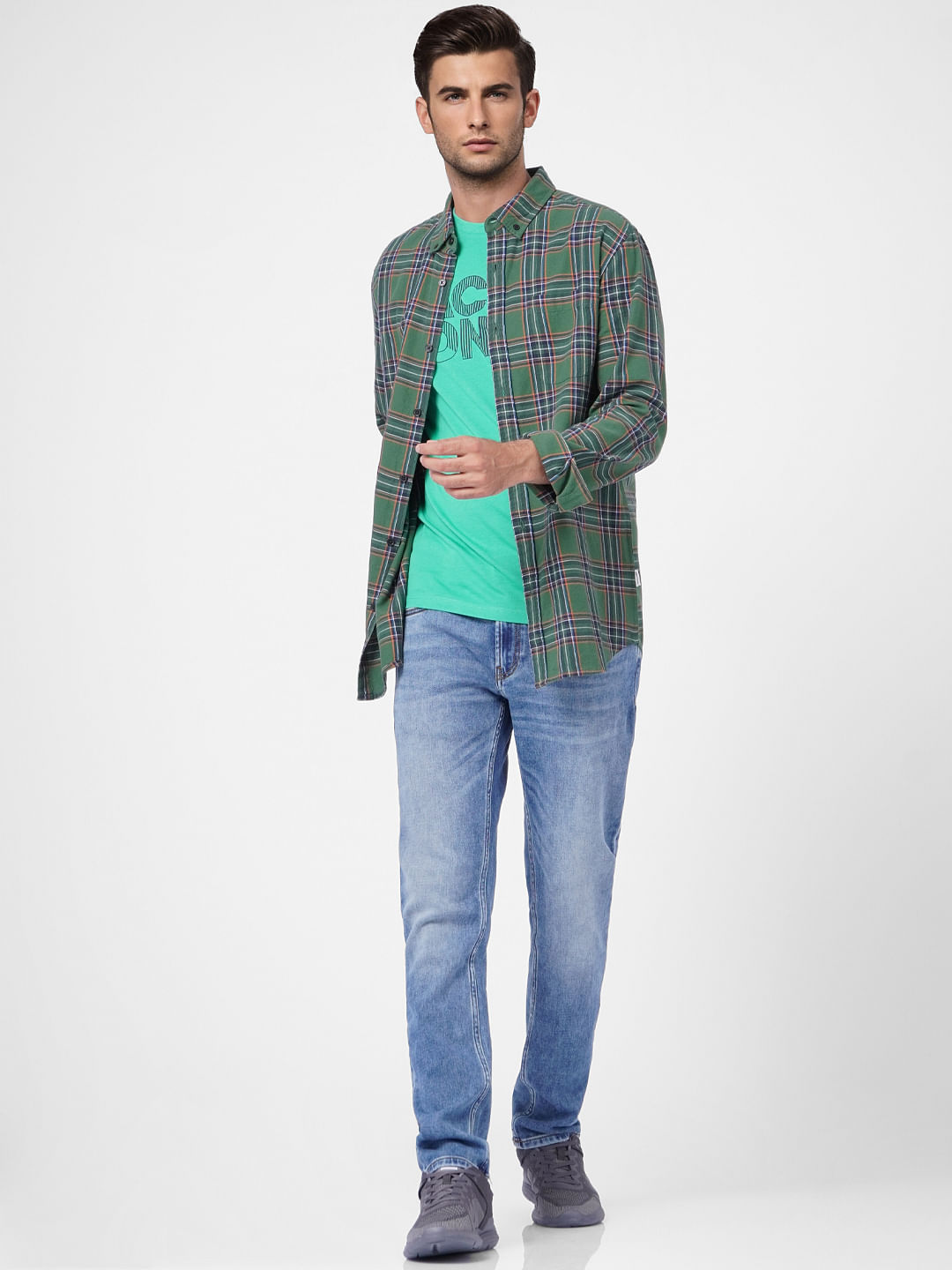 Blue Low Rise Washed Ben Skinny Jeans