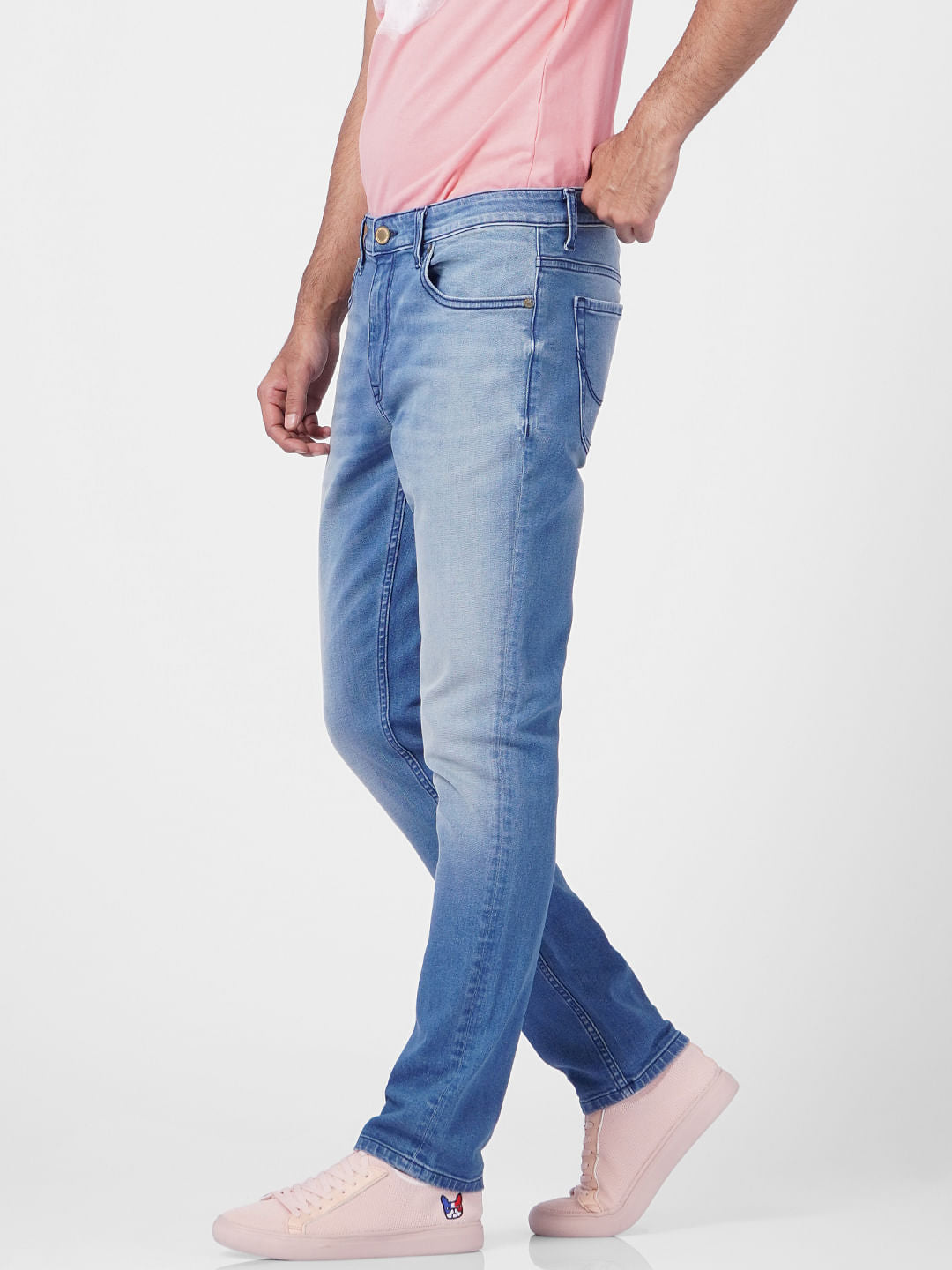 Light Blue Low Rise Glenn Slim Jeans