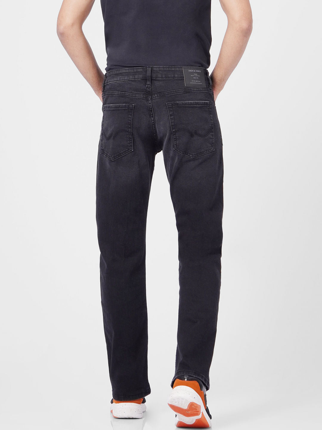 Black High Rise Washed Ray Bootcut Jeans