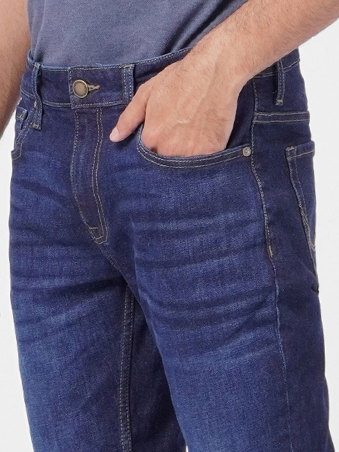 Dark Blue Low Rise Ben Skinny Jeans