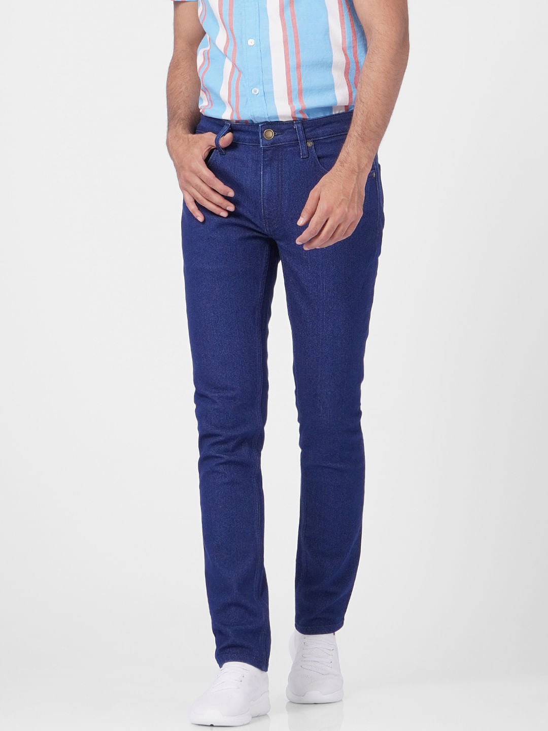 Dark Blue Low Rise Ben Skinny Jeans