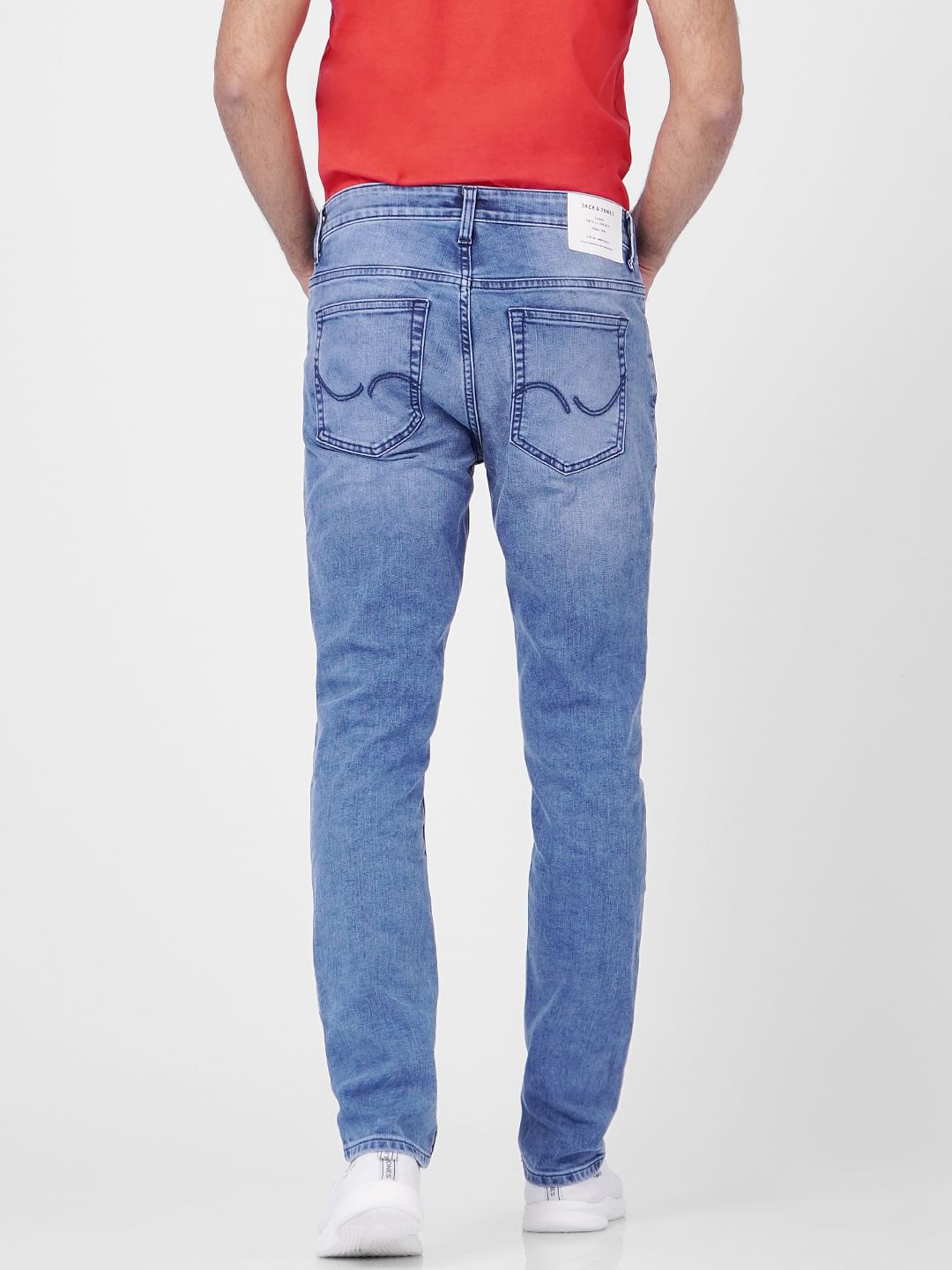 Light Blue Low Rise Washed Ben Skinny Jeans