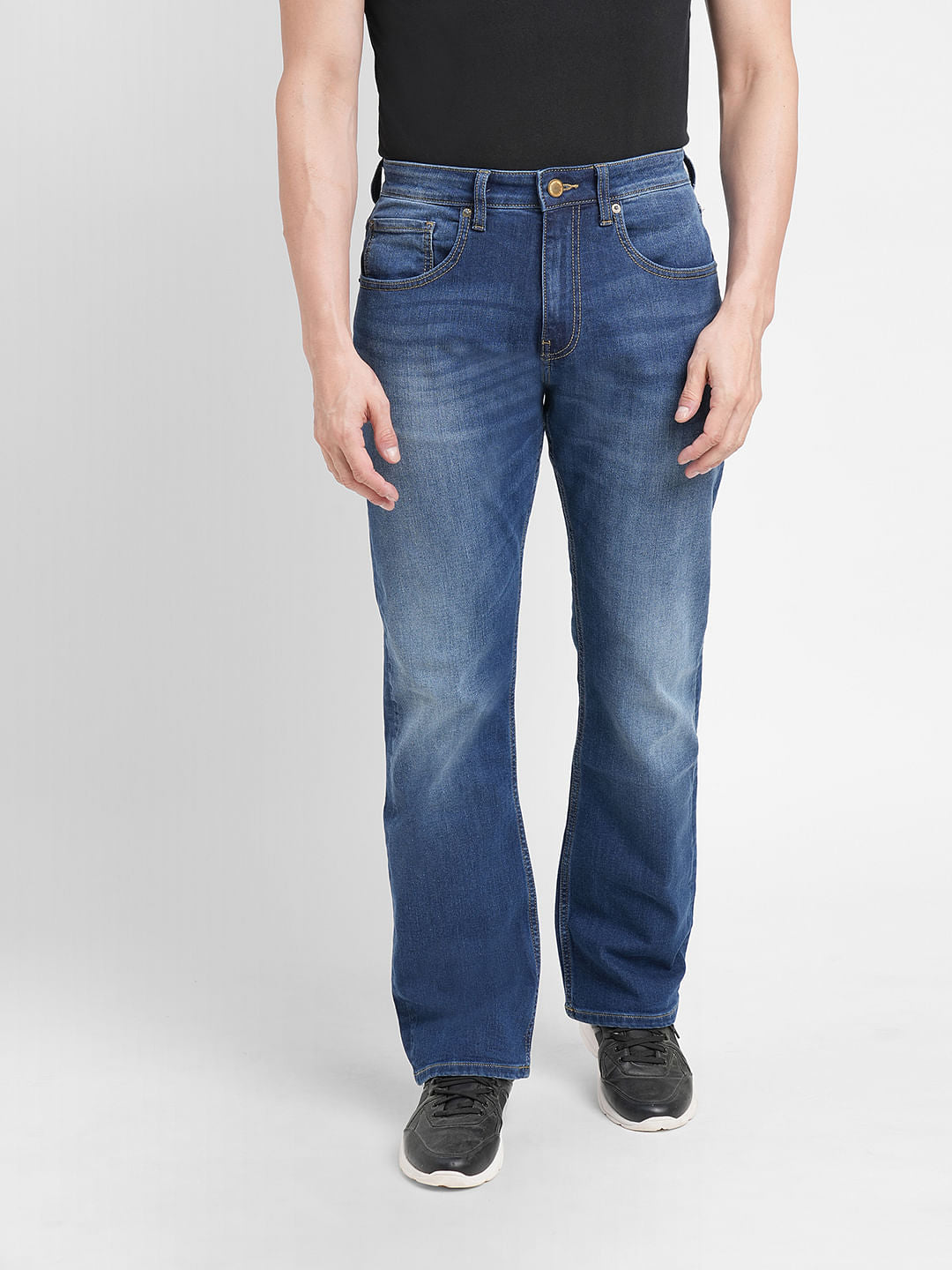 Blue High Rise Ray Bootcut Jeans