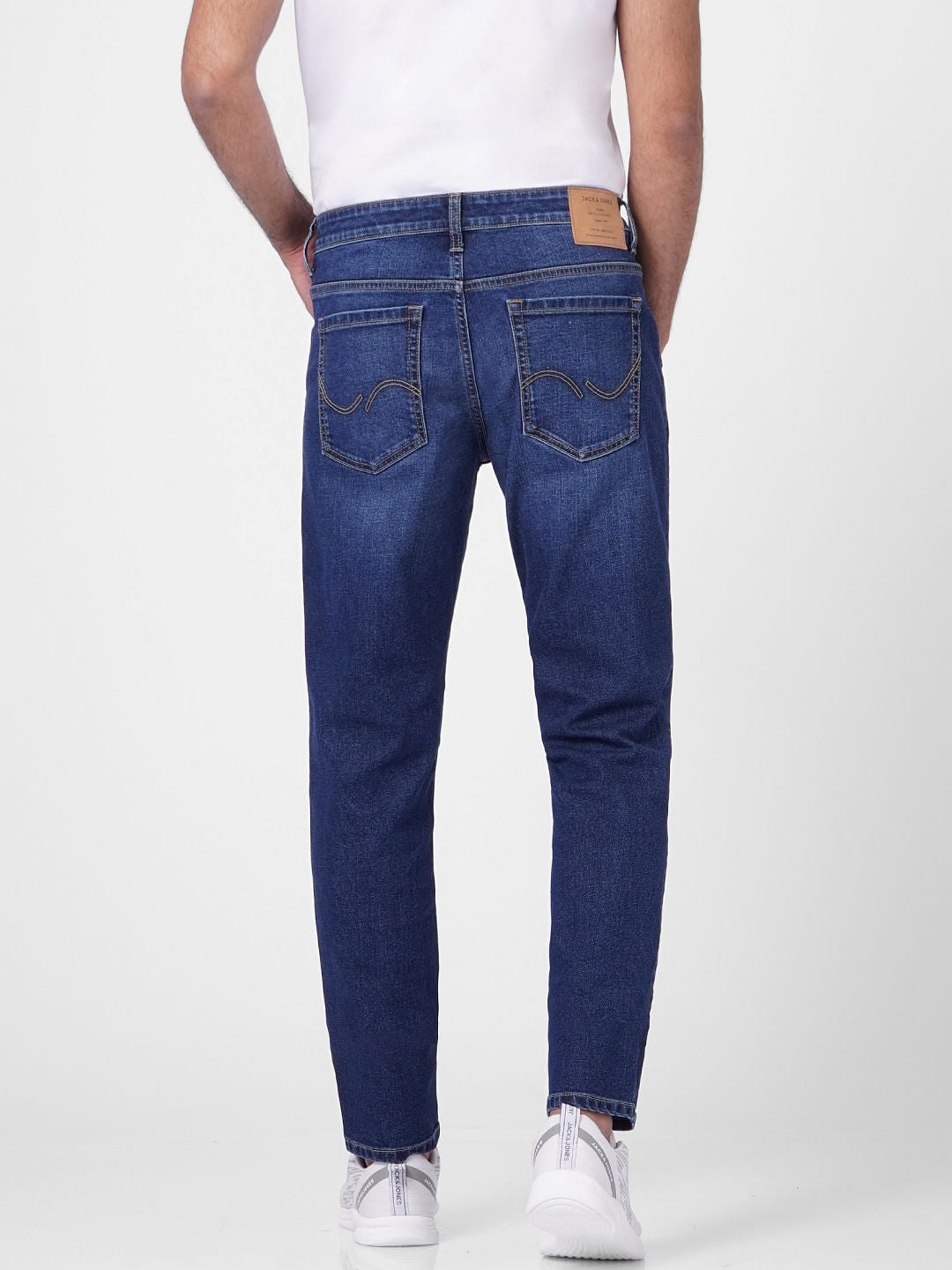 Blue Low Rise Glenn Slim Jeans