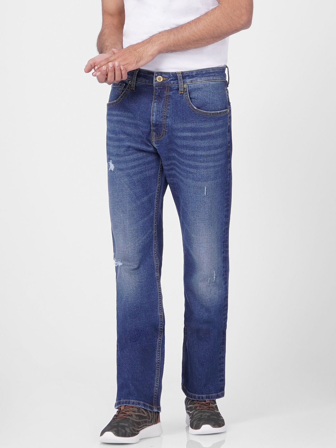 Blue High Rise Ray Bootcut Jeans