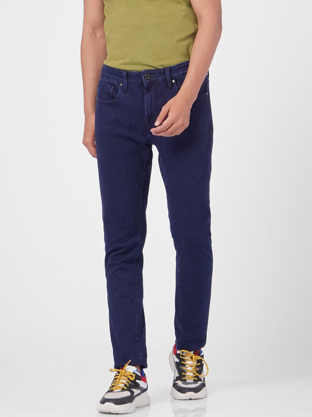 Dark Blue Low Rise Ben Skinny Jeans
